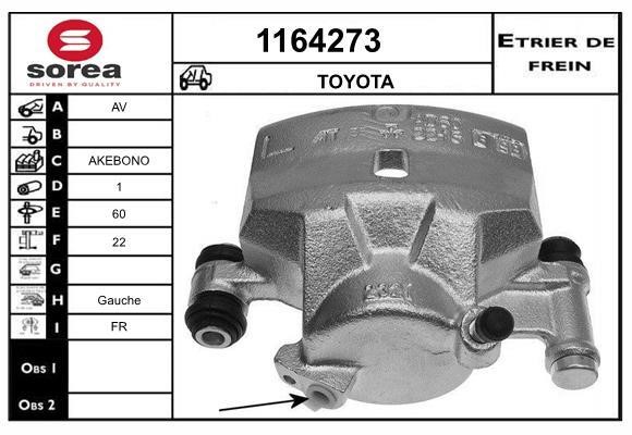 SNRA 1164273 Суппорт тормозной 1164273: Отличная цена - Купить в Польше на 2407.PL!