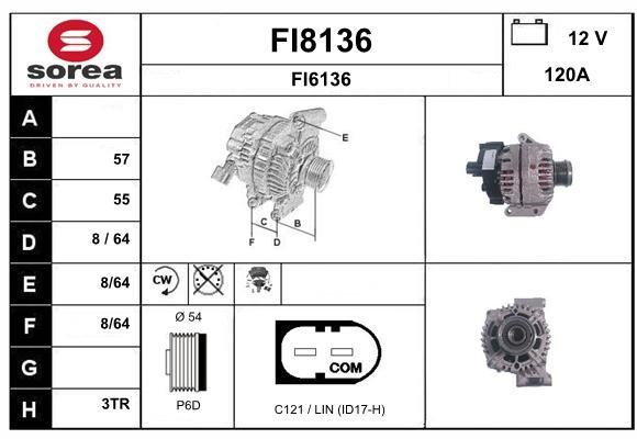 SNRA FI8136 Alternator FI8136: Dobra cena w Polsce na 2407.PL - Kup Teraz!