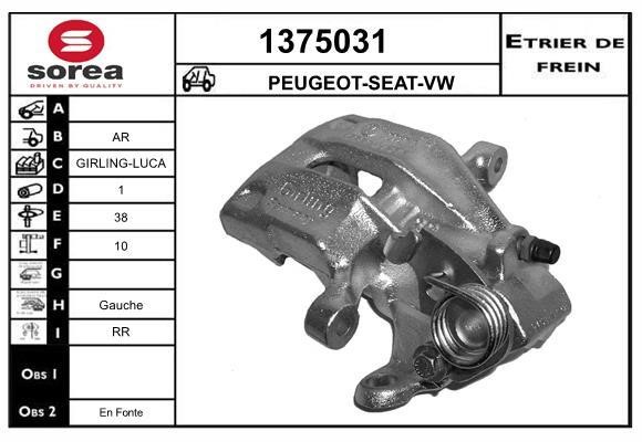SNRA 1375031 Суппорт тормозной 1375031: Отличная цена - Купить в Польше на 2407.PL!