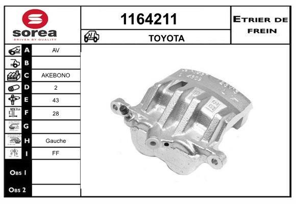 SNRA 1164211 Bremssattel vorne links 1164211: Kaufen Sie zu einem guten Preis in Polen bei 2407.PL!