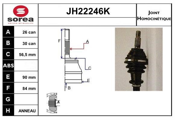 SNRA JH22246K CV joint JH22246K: Buy near me in Poland at 2407.PL - Good price!