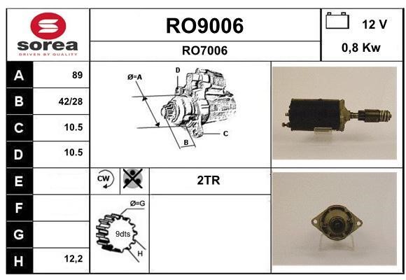 SNRA RO9006 Стартер RO9006: Купити у Польщі - Добра ціна на 2407.PL!