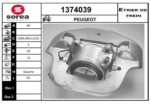 SNRA 1374039 Суппорт тормозной 1374039: Отличная цена - Купить в Польше на 2407.PL!