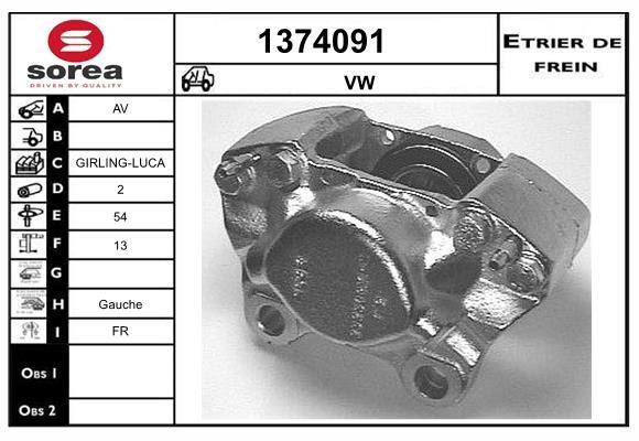 SNRA 1374091 Bremssattel 1374091: Kaufen Sie zu einem guten Preis in Polen bei 2407.PL!