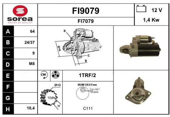 SNRA FI9079 Starter FI9079: Buy near me at 2407.PL in Poland at an Affordable price!