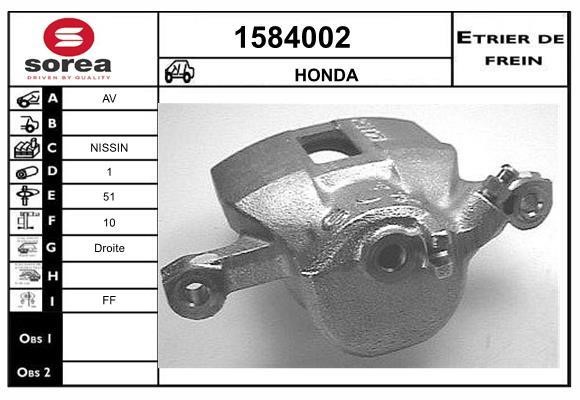 SNRA 1584002 Brake caliper 1584002: Buy near me in Poland at 2407.PL - Good price!