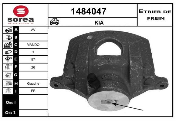 SNRA 1484047 Brake caliper front left 1484047: Buy near me in Poland at 2407.PL - Good price!