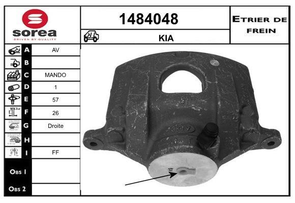 SNRA 1484048 Brake caliper front right 1484048: Buy near me in Poland at 2407.PL - Good price!