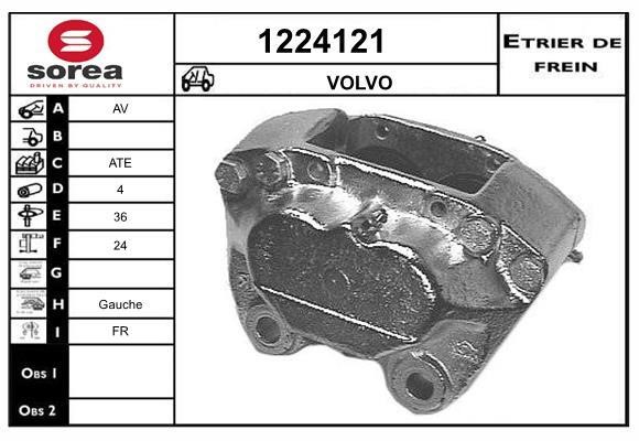 SNRA 1224121 Суппорт тормозной передний левый 1224121: Отличная цена - Купить в Польше на 2407.PL!