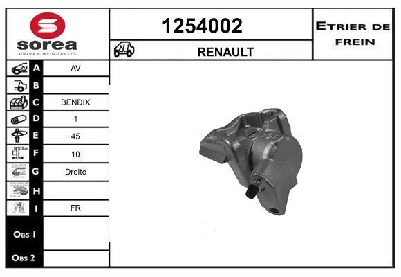 SNRA 1254002 Brake caliper 1254002: Buy near me in Poland at 2407.PL - Good price!