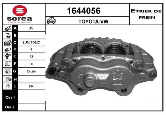 SNRA 1644056 Brake caliper 1644056: Buy near me at 2407.PL in Poland at an Affordable price!