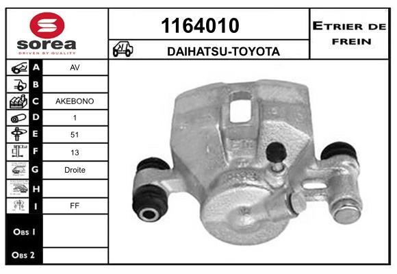 SNRA 1164010 Суппорт тормозной 1164010: Отличная цена - Купить в Польше на 2407.PL!