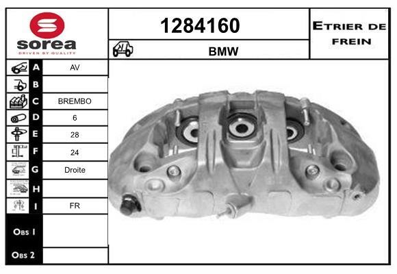 SNRA 1284160 Brake caliper front right 1284160: Buy near me in Poland at 2407.PL - Good price!