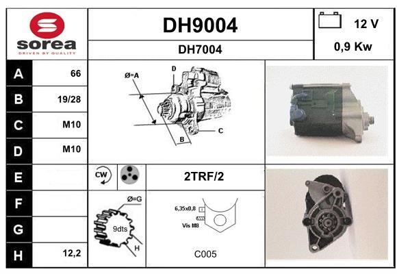 SNRA DH9004 Starter DH9004: Buy near me in Poland at 2407.PL - Good price!
