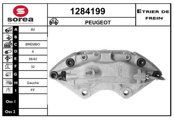 SNRA 1284199 Brake caliper 1284199: Buy near me in Poland at 2407.PL - Good price!