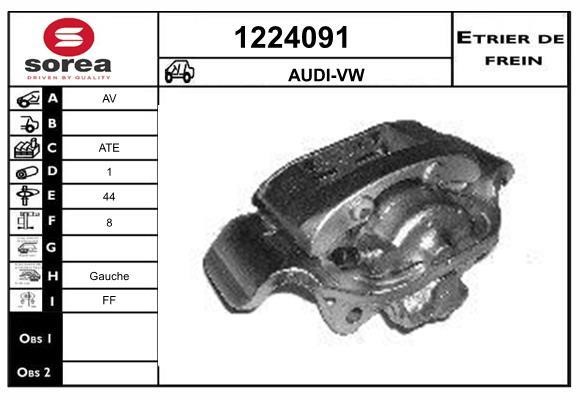 SNRA 1224091 Brake caliper 1224091: Buy near me in Poland at 2407.PL - Good price!