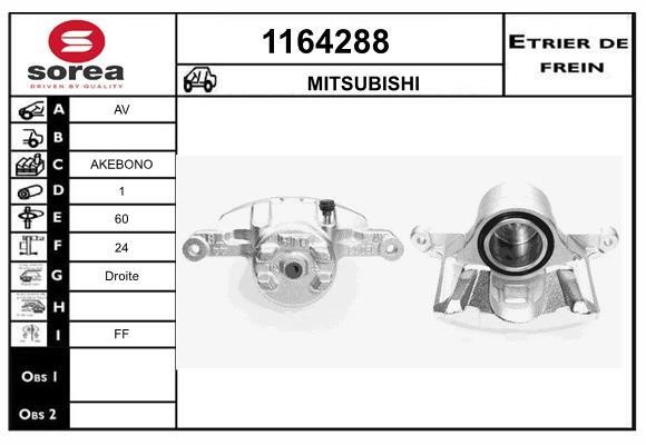 SNRA 1164288 Brake caliper front right 1164288: Buy near me at 2407.PL in Poland at an Affordable price!