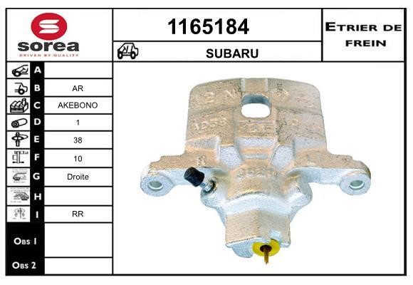 SNRA 1165184 Суппорт тормозной 1165184: Отличная цена - Купить в Польше на 2407.PL!