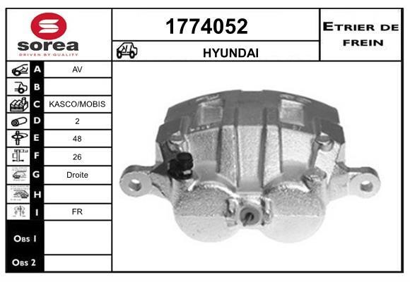 SNRA 1774052 Brake caliper 1774052: Buy near me in Poland at 2407.PL - Good price!
