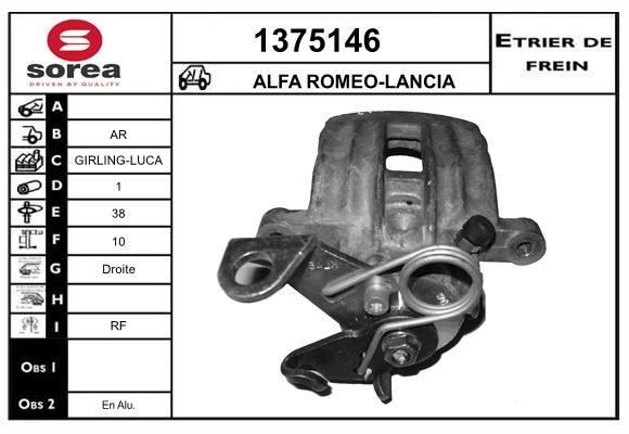 SNRA 1375146 Brake caliper rear right 1375146: Buy near me in Poland at 2407.PL - Good price!