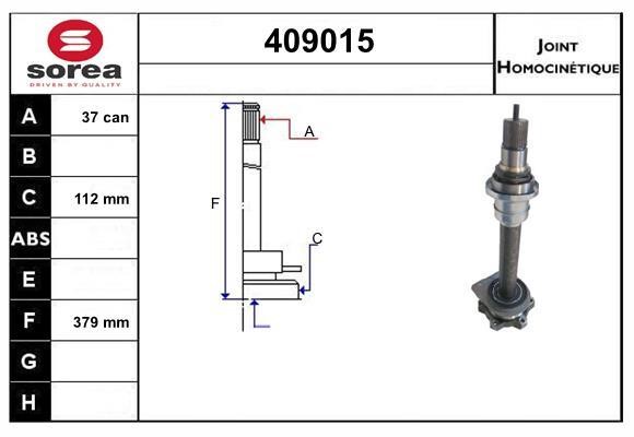 SNRA 409015 Joint Kit, drive shaft 409015: Buy near me in Poland at 2407.PL - Good price!