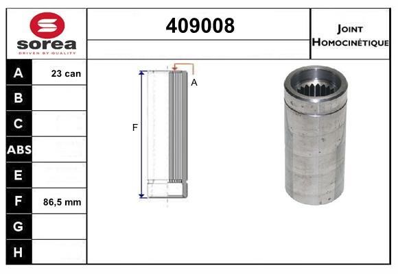 SNRA 409008 Joint Kit, drive shaft 409008: Buy near me in Poland at 2407.PL - Good price!