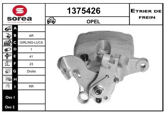 SNRA 1375426 Суппорт тормозной задний правый 1375426: Отличная цена - Купить в Польше на 2407.PL!