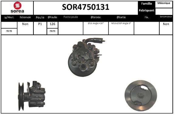 SNRA SOR4750131 Pompa hydrauliczna, układ kierowniczy SOR4750131: Dobra cena w Polsce na 2407.PL - Kup Teraz!