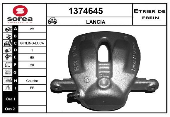 SNRA 1374645 Суппорт тормозной 1374645: Отличная цена - Купить в Польше на 2407.PL!