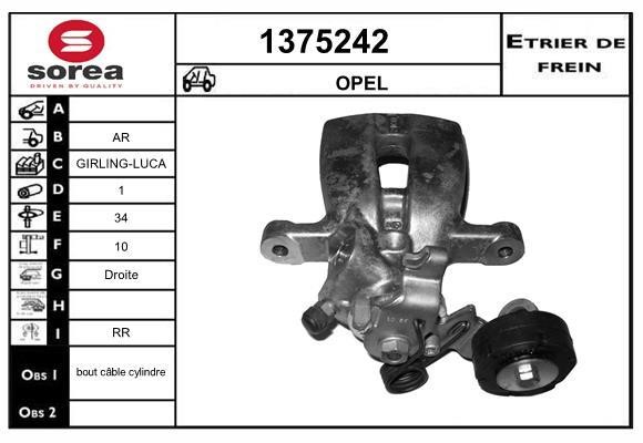 SNRA 1375242 Bremssattel hinten rechts 1375242: Kaufen Sie zu einem guten Preis in Polen bei 2407.PL!