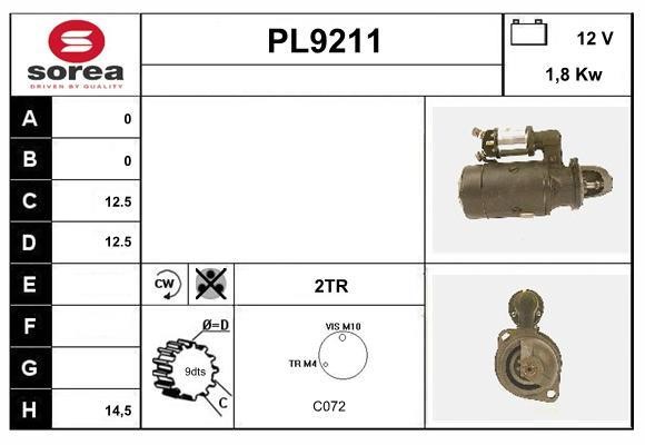 SNRA PL9211 Rozrusznik PL9211: Dobra cena w Polsce na 2407.PL - Kup Teraz!