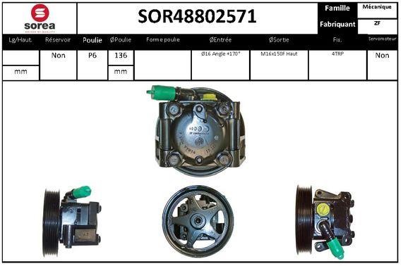 SNRA SOR48802571 Pompa hydrauliczna, układ kierowniczy SOR48802571: Dobra cena w Polsce na 2407.PL - Kup Teraz!