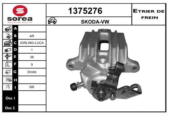 SNRA 1375276 Bremssattel hinten rechts 1375276: Kaufen Sie zu einem guten Preis in Polen bei 2407.PL!