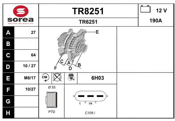 SNRA TR8251 Генератор TR8251: Отличная цена - Купить в Польше на 2407.PL!