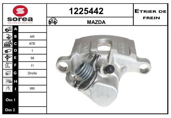 SNRA 1225442 Brake caliper 1225442: Buy near me in Poland at 2407.PL - Good price!