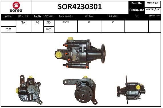 SNRA SOR4230301 Hydraulic Pump, steering system SOR4230301: Buy near me in Poland at 2407.PL - Good price!