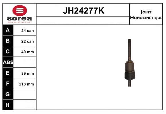 SNRA JH24277K Joint kit, drive shaft JH24277K: Buy near me in Poland at 2407.PL - Good price!
