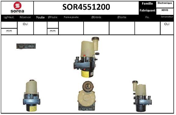 SNRA SOR4551200 Hydraulic Pump, steering system SOR4551200: Buy near me in Poland at 2407.PL - Good price!