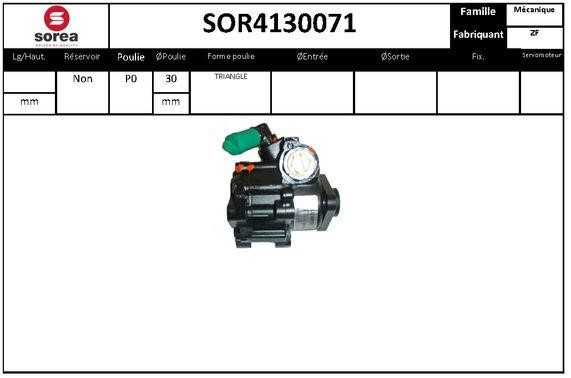 SNRA SOR4130071 Насос гидроусилителя руля SOR4130071: Отличная цена - Купить в Польше на 2407.PL!