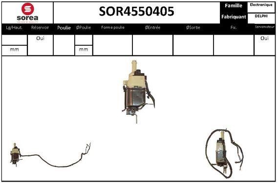 SNRA SOR4550405 Hydraulic Pump, steering system SOR4550405: Buy near me in Poland at 2407.PL - Good price!