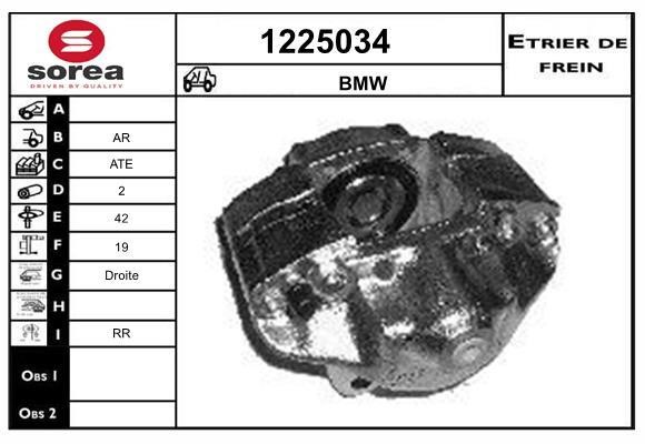 SNRA 1225034 Brake caliper 1225034: Buy near me in Poland at 2407.PL - Good price!