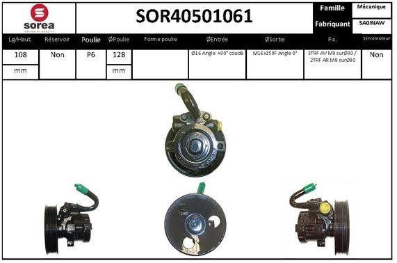 SNRA SOR40501061 Hydraulic Pump, steering system SOR40501061: Buy near me in Poland at 2407.PL - Good price!