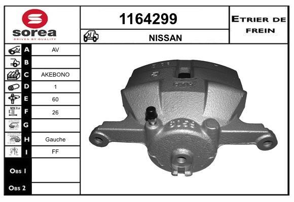SNRA 1164299 Brake caliper front left 1164299: Buy near me in Poland at 2407.PL - Good price!