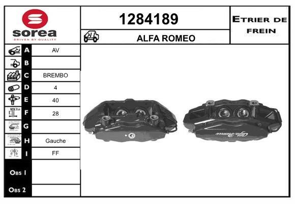 SNRA 1284189 Суппорт тормозной передний левый 1284189: Отличная цена - Купить в Польше на 2407.PL!