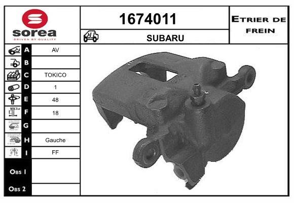 SNRA 1674011 Bremssattel vorne links 1674011: Kaufen Sie zu einem guten Preis in Polen bei 2407.PL!