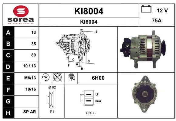 SNRA KI8004 Генератор KI8004: Отличная цена - Купить в Польше на 2407.PL!