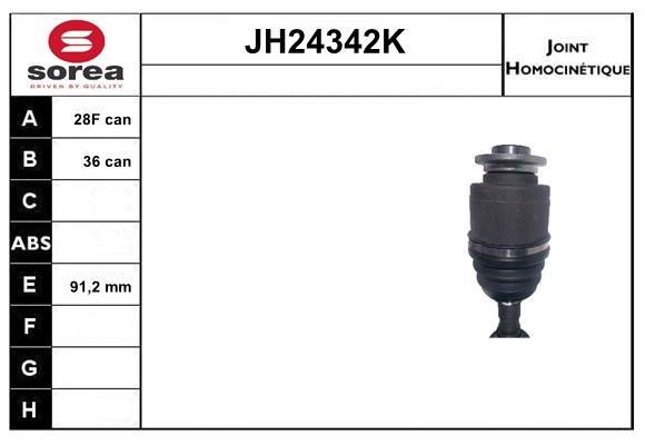 SNRA JH24342K Joint kit, drive shaft JH24342K: Buy near me in Poland at 2407.PL - Good price!