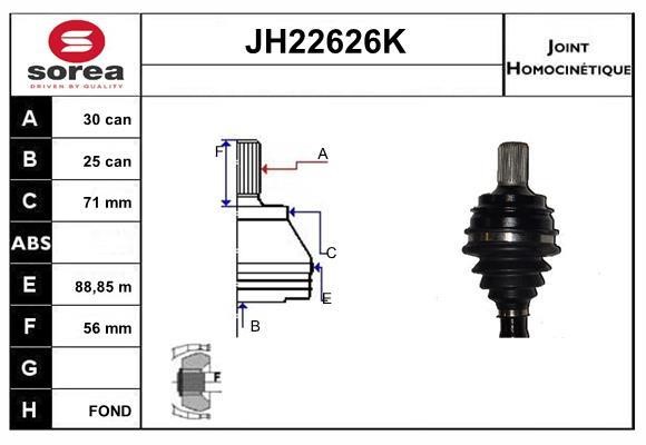 SNRA JH22626K Gelenksatz, antriebswelle JH22626K: Kaufen Sie zu einem guten Preis in Polen bei 2407.PL!