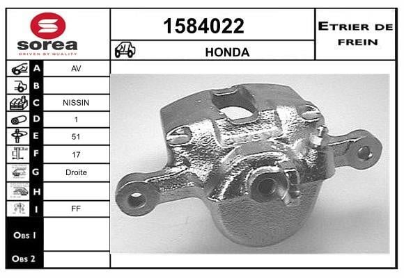 SNRA 1584022 Brake caliper 1584022: Buy near me in Poland at 2407.PL - Good price!