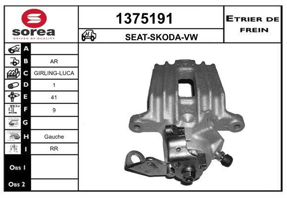SNRA 1375191 Суппорт тормозной 1375191: Отличная цена - Купить в Польше на 2407.PL!